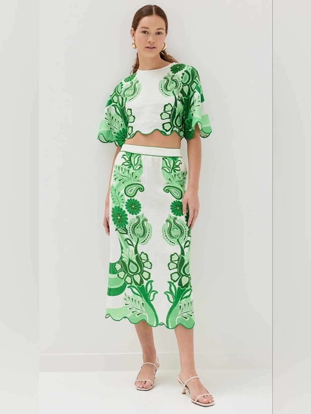 Farm Rio Linen Skirt Set